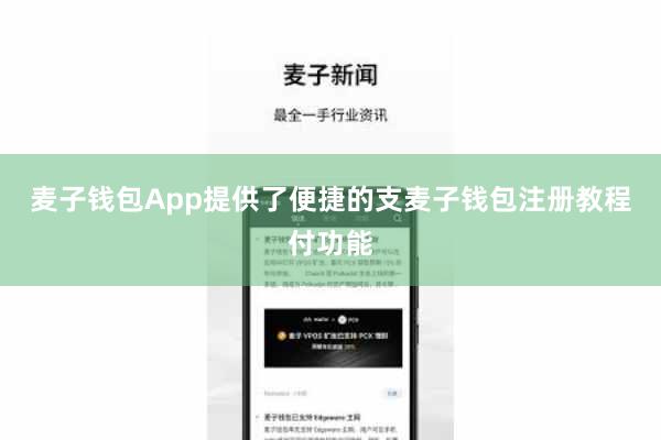 麦子钱包App提供了便捷的支麦子钱包注册教程付功能